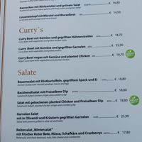 Menu pt.2 at Reiteralm in Saalbach