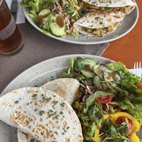 Tortilla mit planted „chicken“ und Gemüse (vegan)  at Reiteralm in Saalbach