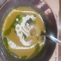 Butternut squash soup  at Quinoa Vegetariano in Elche