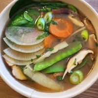 Japanese Miso Noody Bowl (with no add-on's) at The Grove Beverage Cafe in Petoskey