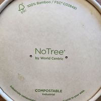100% bamboo take out bowls ♻️ at The Grove Beverage Cafe in Petoskey