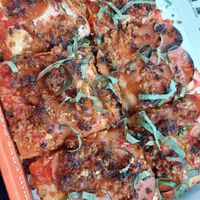 VCC 2025: vegan honey badger at Pizza Payaa in Normal