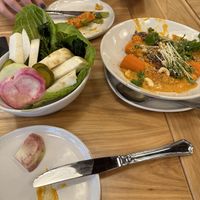 Curried carrots and crudités   at Whole Harvest Kitchen in Leawood