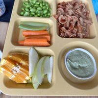 The kids pasta bento plate.  at Whole Harvest Kitchen in Leawood