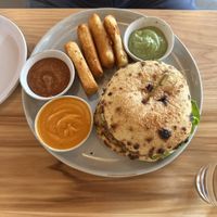 American burger   at Whole Harvest Kitchen in Leawood