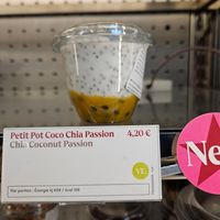 Chia Coconut Passion #Veganuary at Pret A Manger in Luxembourg City