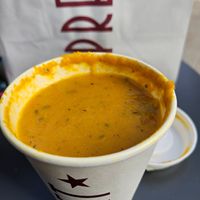 Karotten Koriander Suppe #Veganuary at Pret A Manger in Luxembourg City