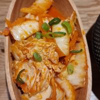 A boat of vegan kimchi at Maki & Ramen in Leeds