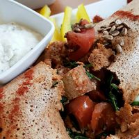 Mumbai Dosa filled with veggies and tofu at Goura Pakora in Berlin