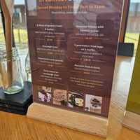 Breakfast menu at FarmED in Chipping Norton