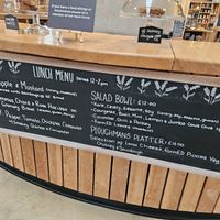 Lunch menu, changes daily at FarmED in Chipping Norton