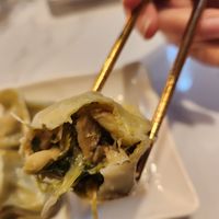 Vegan Shiitake and Bok choy dumplings at Dumpling the Noodle Kirkland in Kirkland