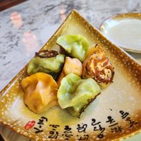 Assorted dumplings (vegan) at Dumpling the Noodle Kirkland in Kirkland