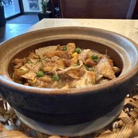 Got the tofu hotspot. No rice  And they substituted fried tofu for me. It was delicious. Everything I’ve had. Here is the best!  at The Hestia Veggie in Vancouver