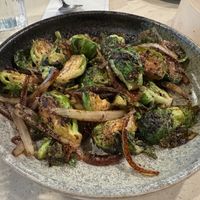 Wokfried Brussel Sprouts at The Hestia Veggie in Vancouver