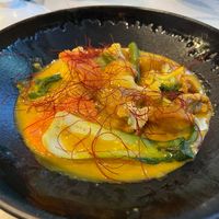 Saffron curry at The Hestia Veggie in Vancouver