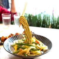 Signature dish must try Hestia Storm Noodles 😶‍🌫️🤩  at The Hestia Veggie in Vancouver
