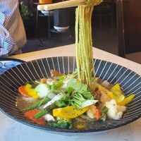 Hestia Storm Noodle. Looks better than it tasted 😅 at The Hestia Veggie in Vancouver