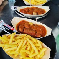 Best vegan curry wurst in town. at Wurst und Moritz in Zurich