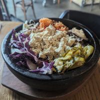 Dolsot bibimbap at The Candy Shop in Auckland