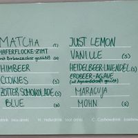 All flavours  at Veganista Ice Cream I in Vienna