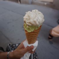 Matcha and Vanilla at Veganista Ice Cream I in Vienna