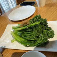 Broccoli and garlic  at Rushisu in Dongguan
