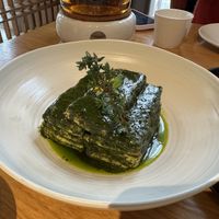 Basil tofu  at Rushisu in Dongguan