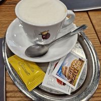 Cappucino mit Hafermilch at Eiscafé Dolce Capriccio in Sigmaringen