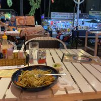 Outside seatingg  at Red Pho Cafe in Phan Thiet