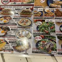 Menu  at Red Pho Cafe in Phan Thiet