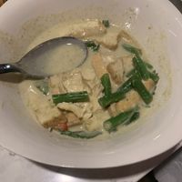 Gaeng Keow Waan (green curry) with tofu  at Noble Thai in Chicago