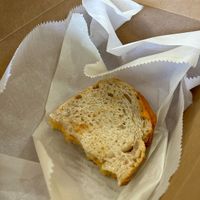 Vegan grilled cheese - this is half the sandwich because it was just so good, I kept eating after I took a bite. The full size is perfect for a light meal or snack. at Opus Coffee - UF Norman Hall in Gainesville