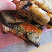 Vegan sandwich at Chestnut Bakery in South West London