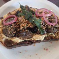 Mushroom vegan brunch at Chur Bae in Auckland