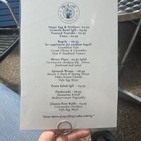 Menu 1  at Pip & Oat in Llandudno