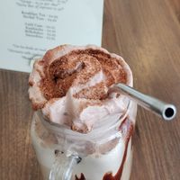 Chocolate Milkshake...tasted tested before photo at Pip & Oat in Llandudno