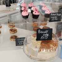 Cakes on offer at Pip & Oat in Llandudno