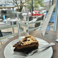 Cookie pie (insanely good)  at Pip & Oat in Llandudno