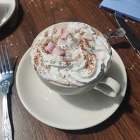 Hot chocolate at Pip & Oat in Llandudno