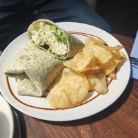 Egg mayo wrap at Pip & Oat in Llandudno