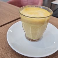 Turmeric Latte at Pip & Oat in Llandudno