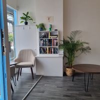 Free library at Pip & Oat in Llandudno