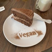 Chocolate cakee  at Pip & Oat in Llandudno