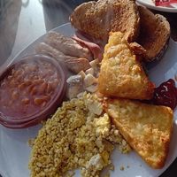 Full breakfast at Pip & Oat in Llandudno