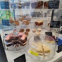 Cake choices (Feb 25) at Pip & Oat in Llandudno