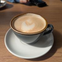 White chocolate latte at Pip & Oat in Llandudno