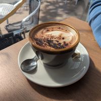 Mocha at Pip & Oat in Llandudno