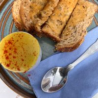 Vegan dippy egg at Pip & Oat in Llandudno