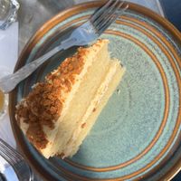 Biscoff cake(great sized slice!) at Pip & Oat in Llandudno